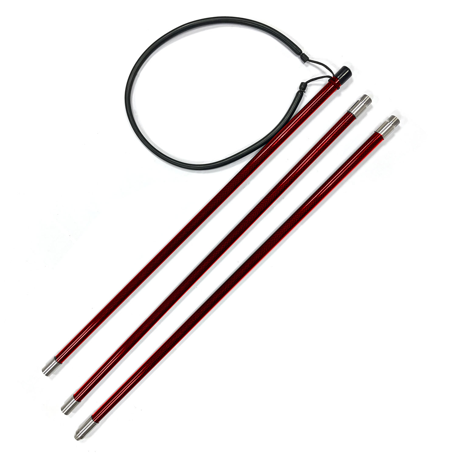 Fishing Rod Travel - カスタムメイドのカーボンファイバー製、4フィートから5フィート、7フィートのポールスピア用、交換可能な後部シャフト。旅行用ハンドスピアロッドのステム。