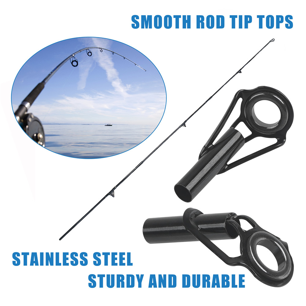 釣竿ガイド釣竿ヒント交換キット釣りポールロッド修理キットガイ - Fishing Rod Guide Replacement のレビューと価格