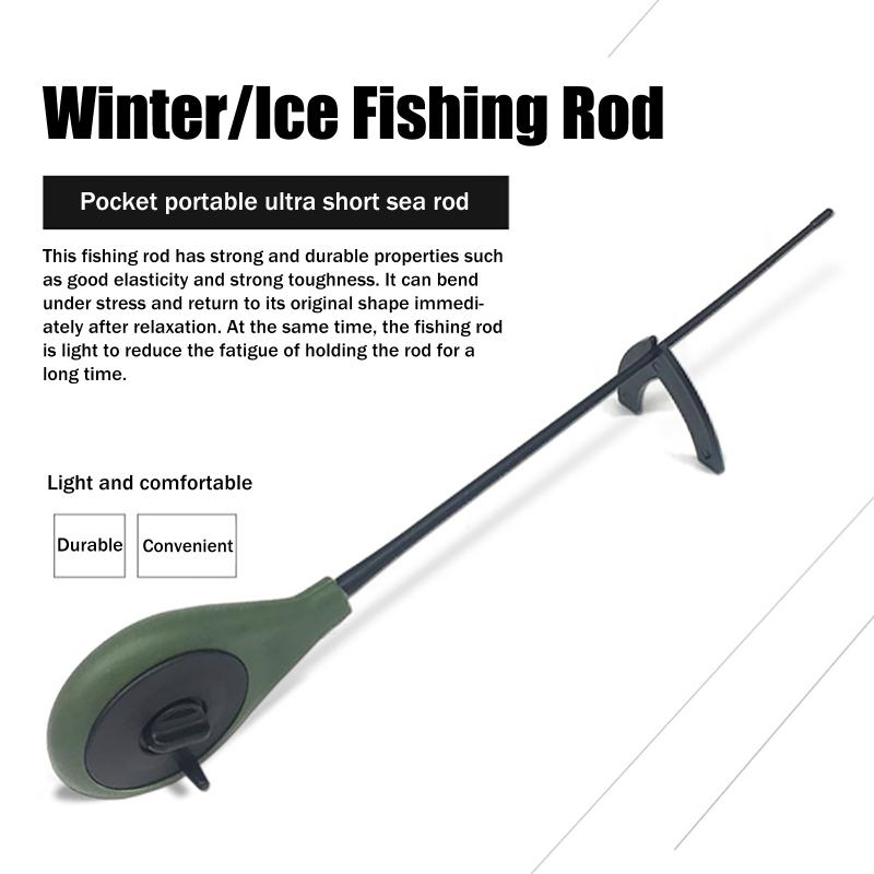 ホットセール 2個入り ポータブルプラスチック製アイスフィッ - Fishing Rod Ice のレビューと価格
