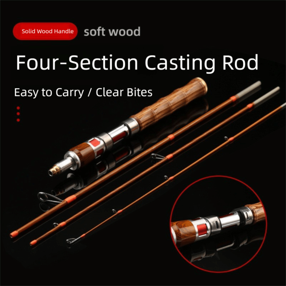 4セクションスピニングフィッシングロッド、スピニングULパワ - Fishing Rod Carbon Fiber のレビューと価格