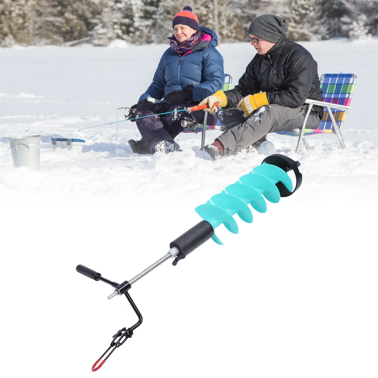 電動アイスドリルキット、8インチの鋭利な刃を備えたアイスドリ - Fishing Rod Ice のレビューと価格
