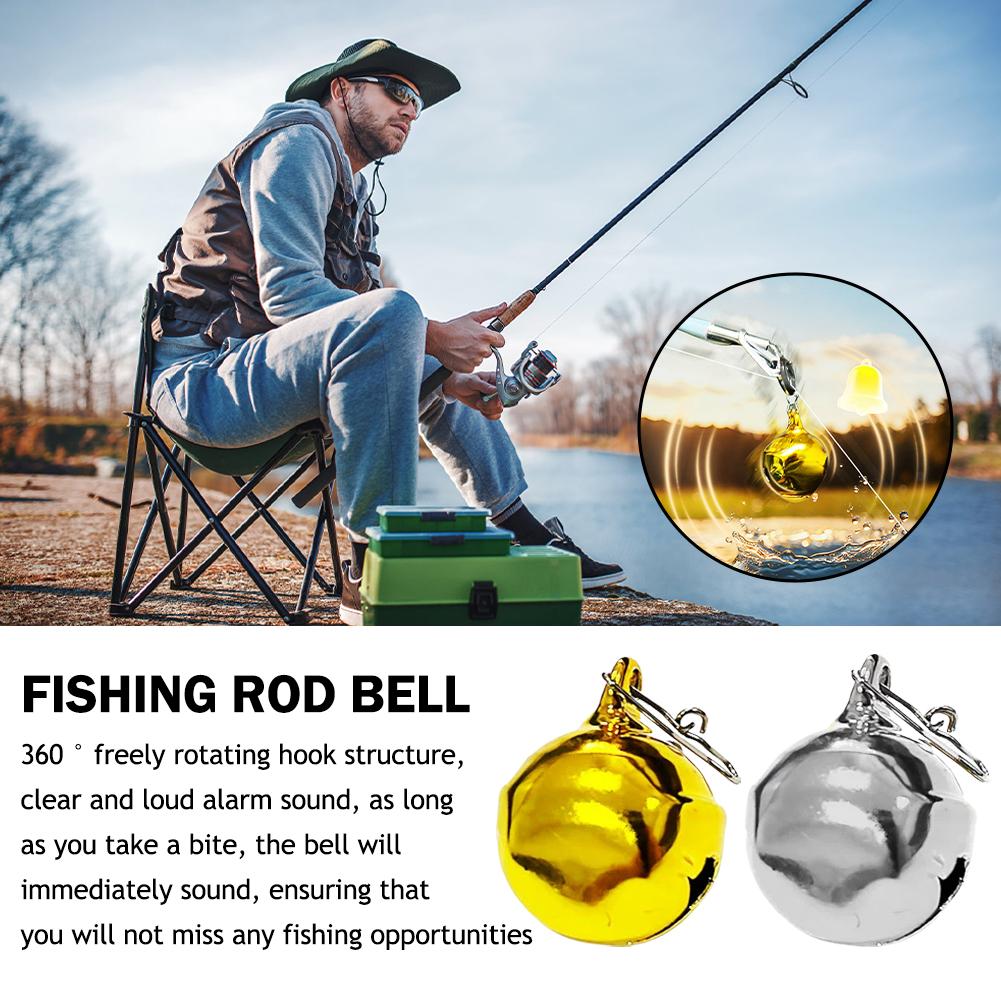 10個入り、金属製のクリップ式釣り用ベルアラーム。二重アラー - Fishing Rod Ice のレビューと価格