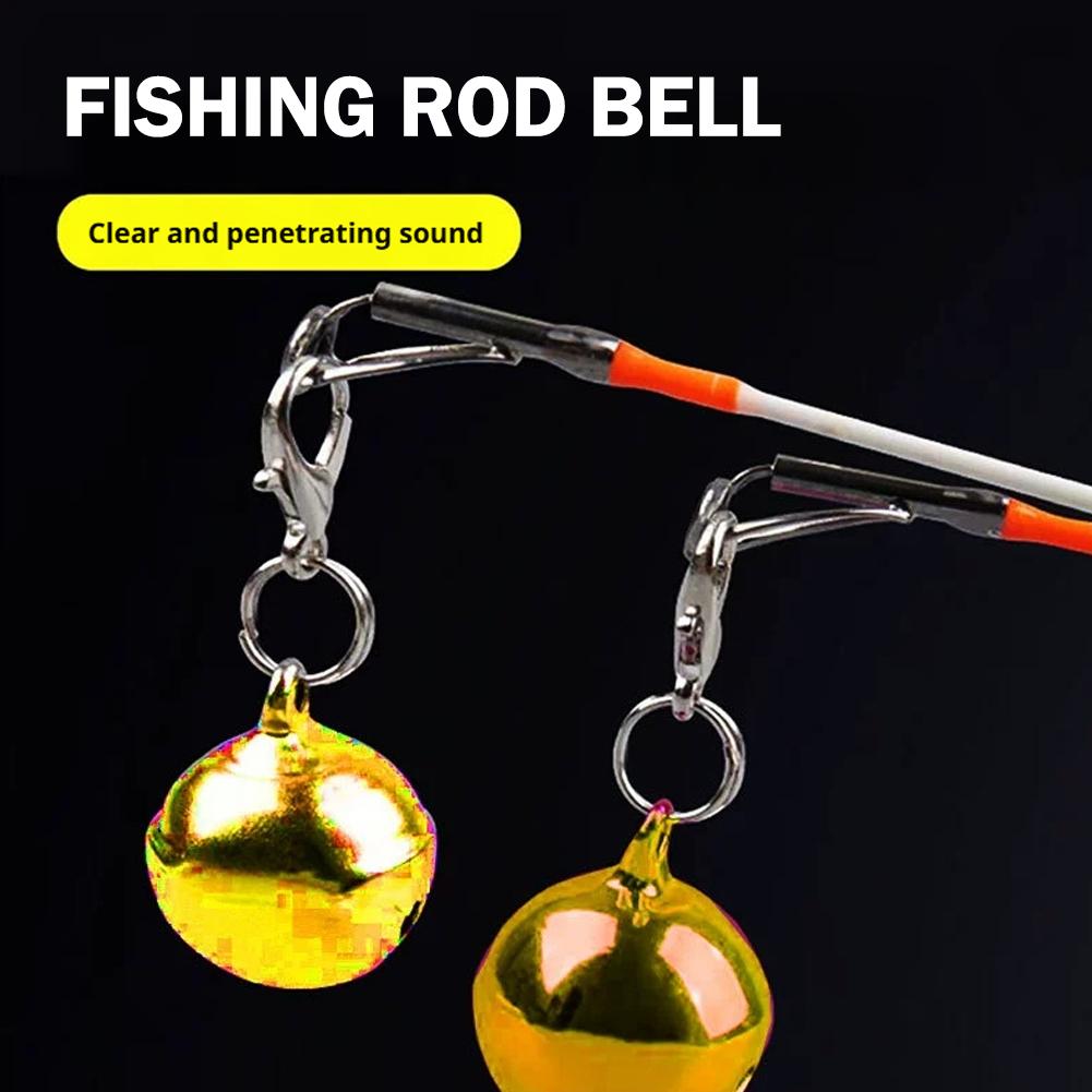 10個入り、金属製のクリップ式釣り用ベルアラーム。二重アラー - Fishing Rod Ice のレビューと価格