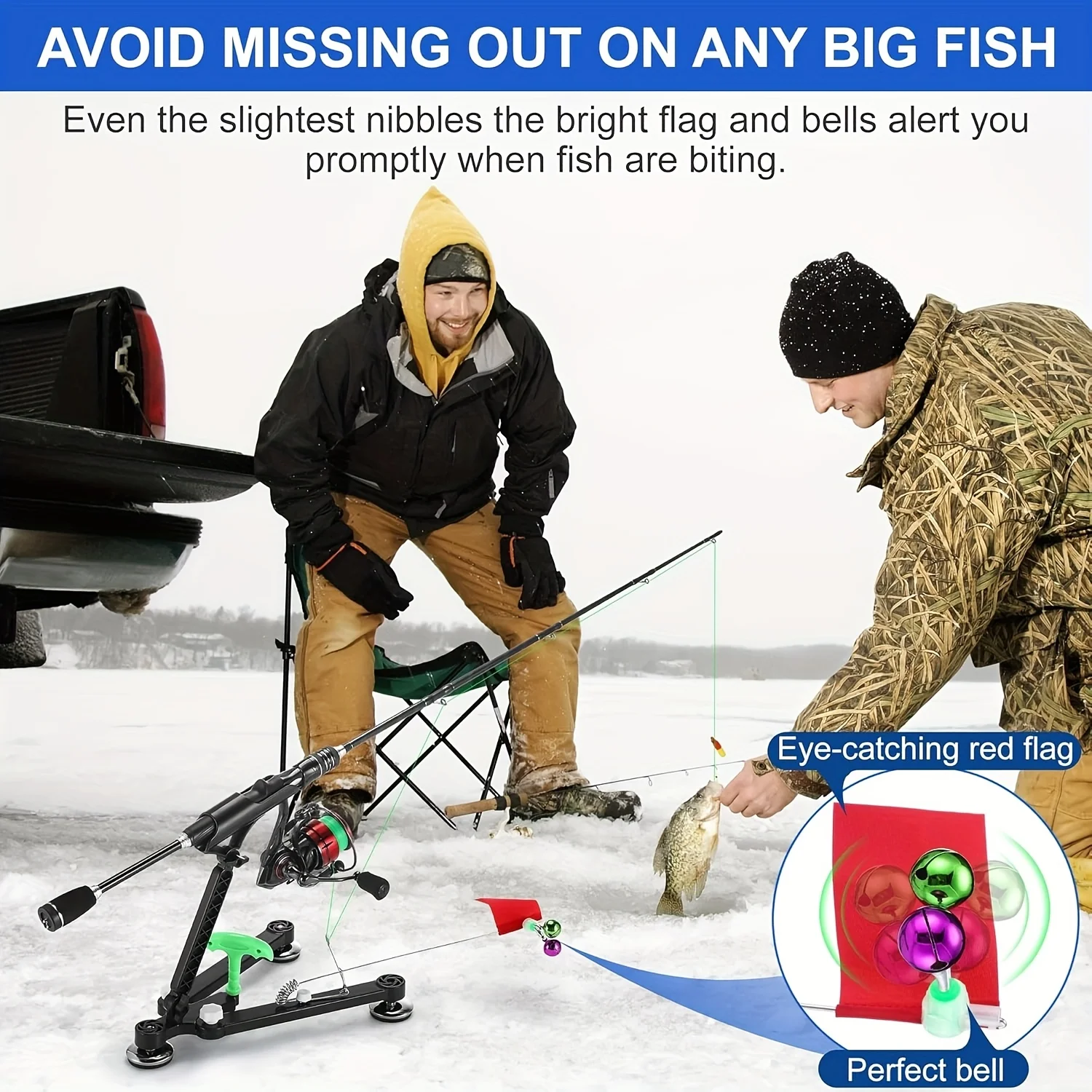 アイスフィッシング用ロッドホルダー1セット - フィッシング - Fishing Rod Ice のレビューと価格