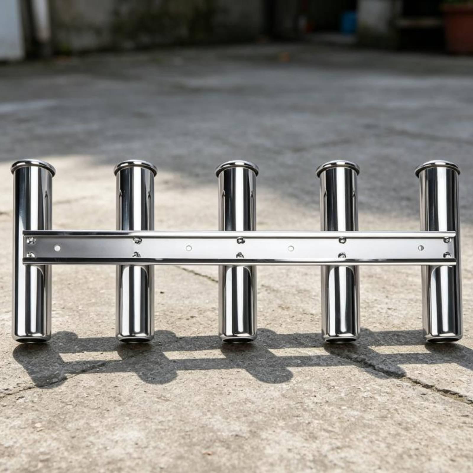 ヨット用釣り竿ホルダー、5本収納可能、ステンレス製、船のデッ - Fishing Rod Boat のレビューと価格