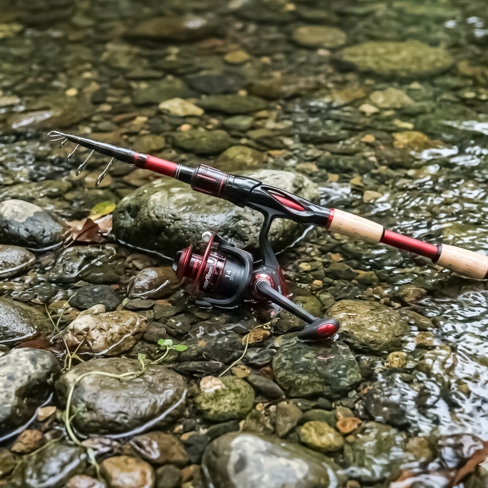 超軽量カーボンファイバー製釣り竿1.8mとリール、タックルボ - Fishing Rod Carbon Fiber のレビューと価格