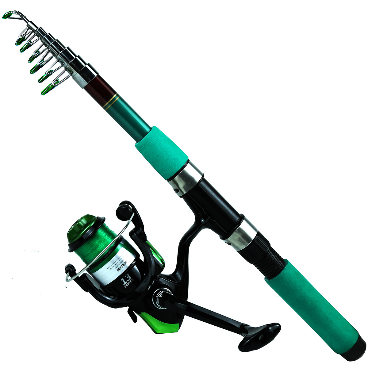 ポータブル超軽量鯉釣り用伸縮式スピニングロッドリールコンボキ - Fishing Rod Combo のレビューと価格