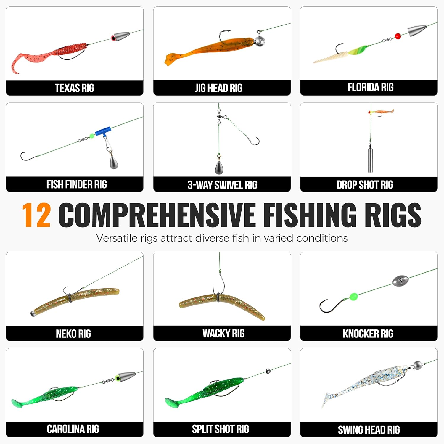 187個の釣りアクセサリーキット、整理整頓された釣り道具箱（ - Fishing Rod Building Kit のレビューと価格