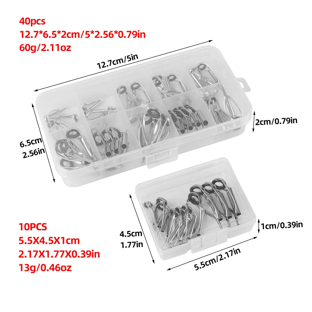 10/40個入り 釣り竿先端修理キット ロッドトップチップ交 - Fishing Rod Guide Replacement のレビューと価格